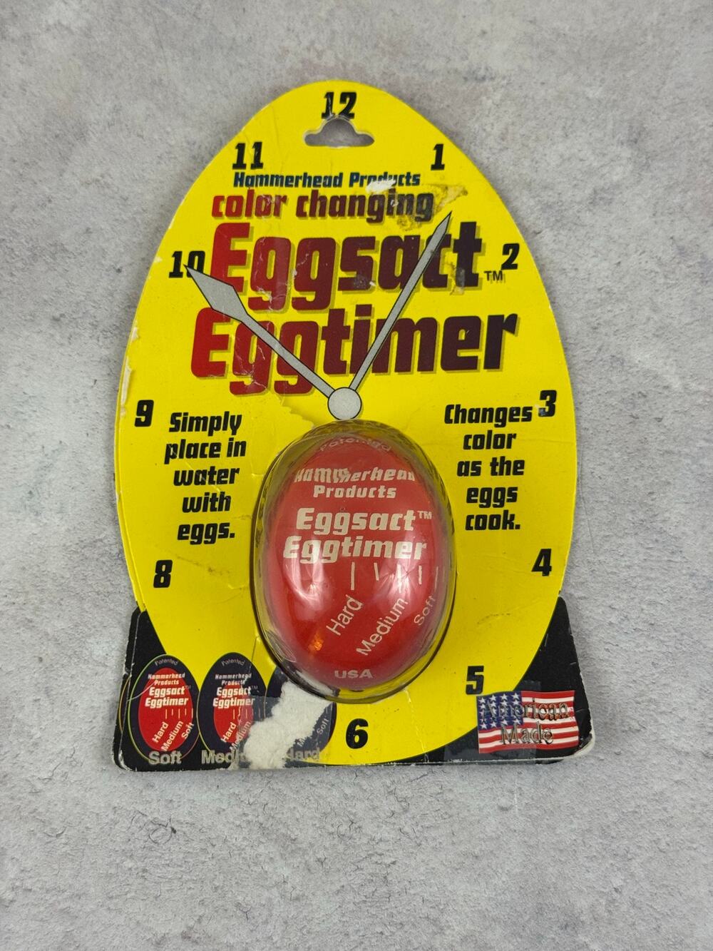 VINTAGE Color Changing Eggsact Eggtimer Egg Timer Tool Made In USA NEW READ